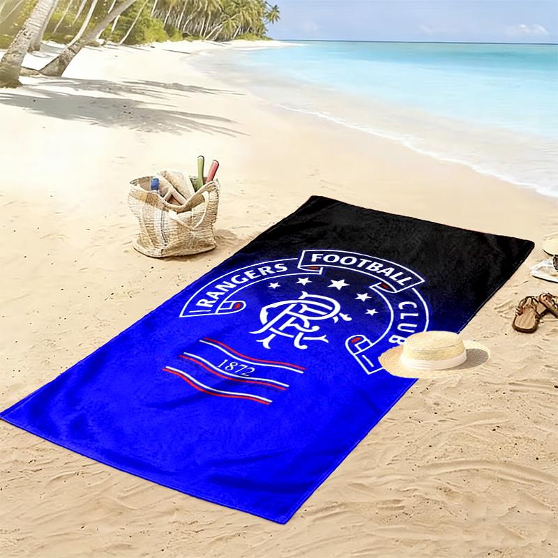Rangers F.C. Druck Strandtuch, Großes Weiches Schnelltrocknendes Handtuch für Strand Camping Schwimmen