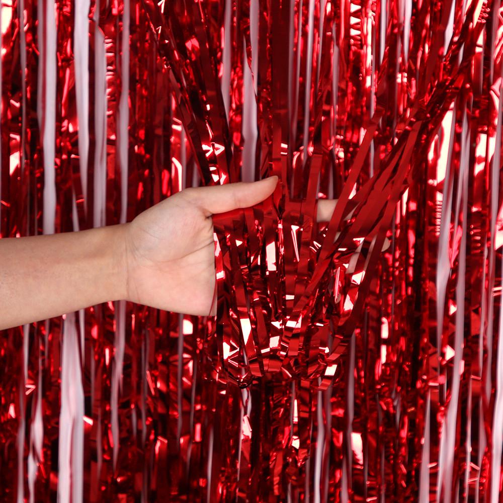Colorful Radiant Streamer Curtain Perfect For Various Festive Celebrations Events And