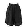 Cotton and Linen Five Quarter Pants Women's Summer Casual Shorts Plus Size Hot Pants Elastic Waist 5 Minutes Wide Leg Pants