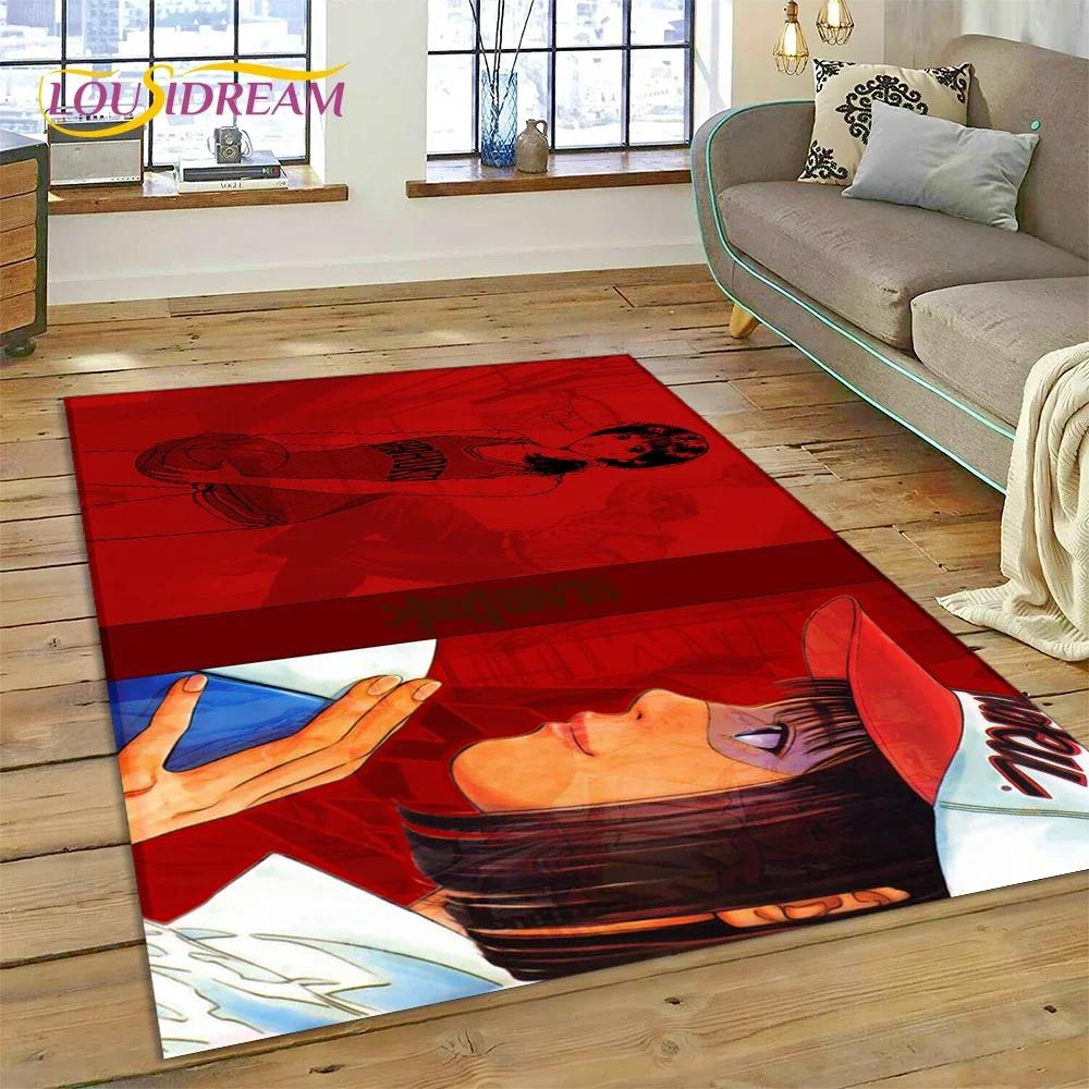 Cartoon Slam Dunk Basketball Anime Carpet Rug for Bedroom Living Room Home Sofa Decoration,Children Game Large Decor Floor Mat