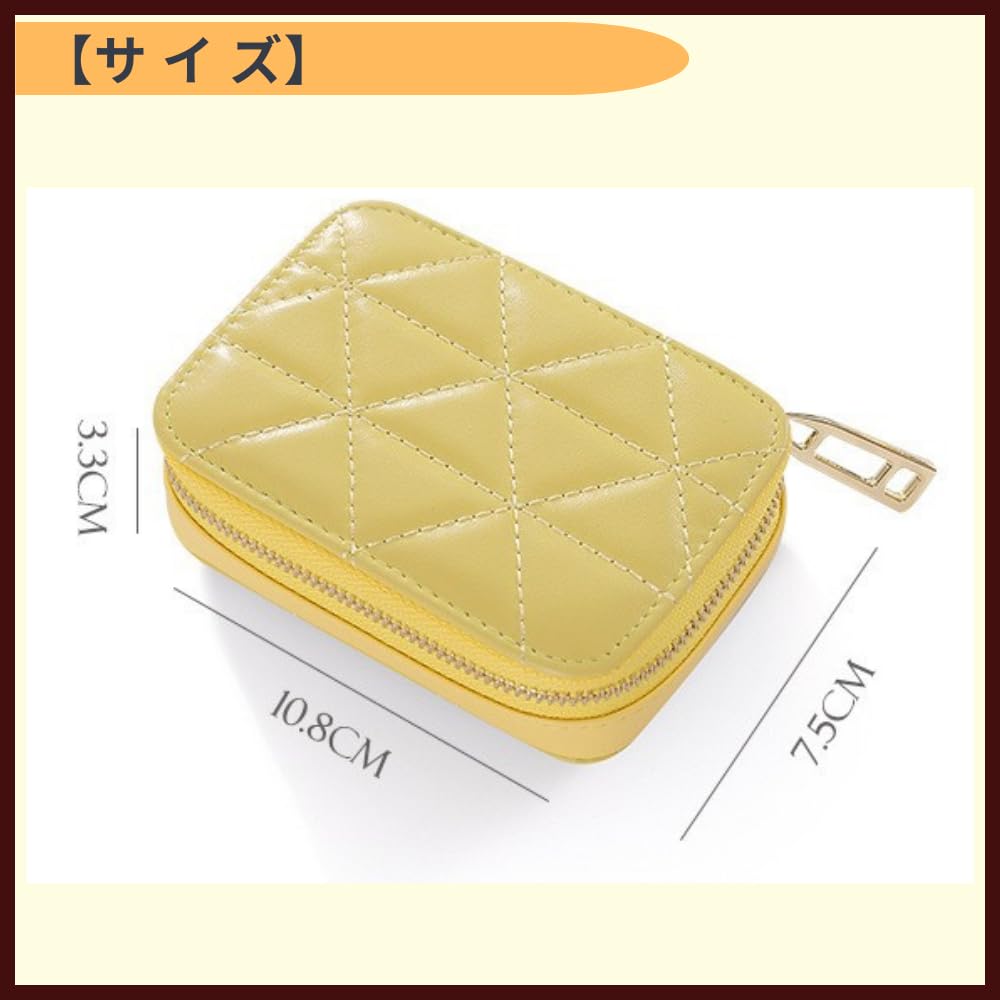 ideamall Lip Case with Lip Makeup Mini Leather Mirror, Pouch, Pouch, Pouch, (Black)