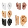 Realistic 3D Silicone Ear Model 1:1 Human Size Ear for Ear Piercing Practice Tattoo Training Display Props Tattoo Tools