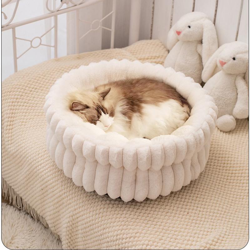 Pet Litter Pet Supplies Thickened Large Dog Cushion Moisture-proof and Warm Dog Litter Round Small Dog and Cat Litter