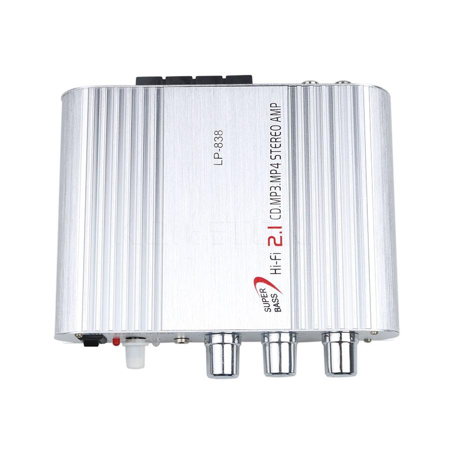 12V 20W HiFi Power Amplifiers CES FOR LVPIN-838 Stereo Home Audio Digital Sound Amplifier 2.1CH House Super Bass Lvpin 838