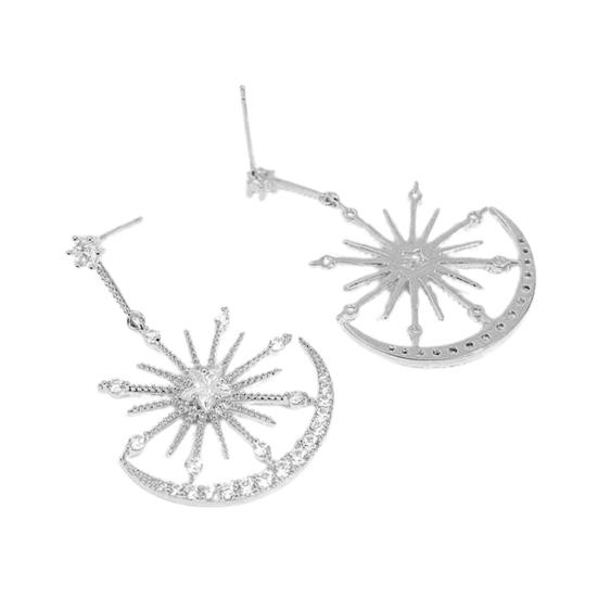 

Стильные серьги, универсальные украшения из сплава серебряный