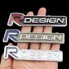 1Pc 3D Chrome Metal Car R Design Letter Logo Rear Trunk Badge Emblem Sticker For V40 V60 XC60 XC40 V50 V60 C30 Accessories