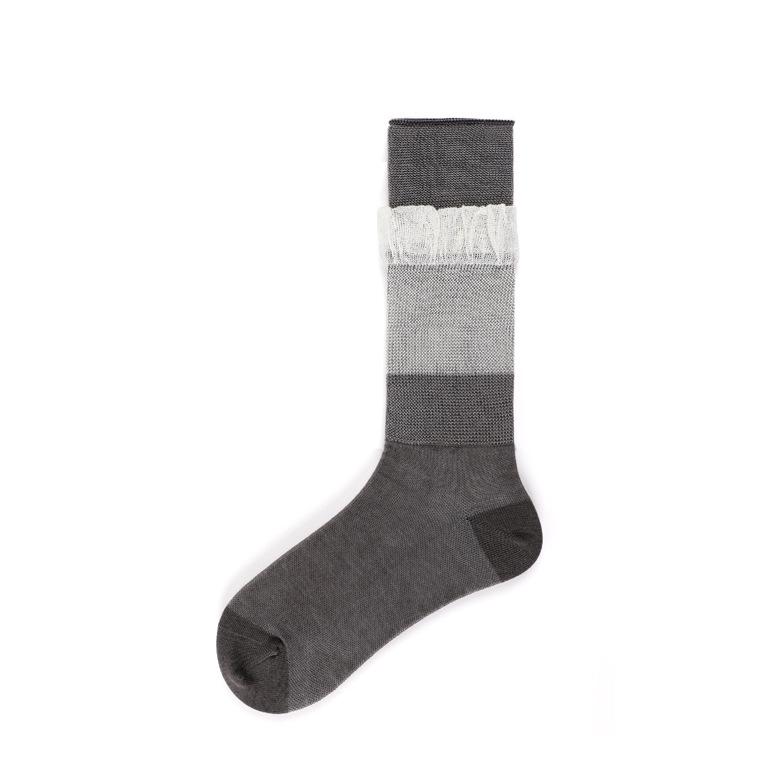 MEIKAN Women s Mid-Calf Lace Mesh Socks - Breathable, Fashionable, Glossy Silk Short Socks 35-38 серый