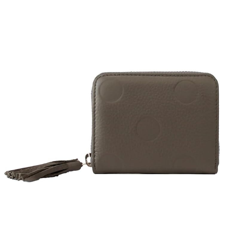 

[Pelke] Dot embossed bellows card wallet 08-06-03910 ladies GY