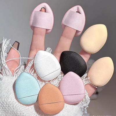 Finger Puffs Makeup Sponge Set  Wet Dry Use Air Cushion Concealer Highlighter Blush Foundation Powder Face Cosmetic Puff