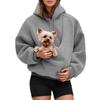 Pocket Style Pet In One Double-sided Plush Loose Fitting Hooded Sweatshirt For Both Men And Women