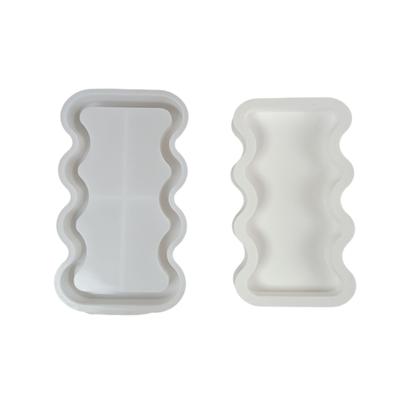 Flexible Silicone Resin Mold Epoxy Resin Aquas Ripple Shaped Jewelry Tray Making Mould Creative Storage Plate Mould