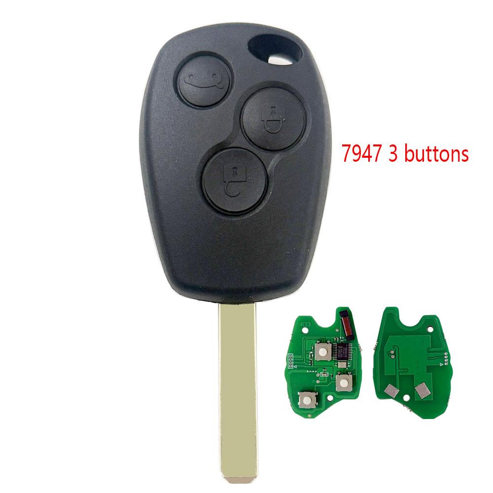 Kgreat Car Remote Key For Renault Duster Modus Clio 3 Twingo DACIA Logan Sandero Kangoo 433MHz 7946/7947 ID46 Chip