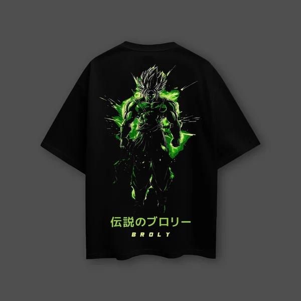 Dragon Ball Anime Broly Oversized Cotton Tshirt Men and Women Breathable High Quality Y2K Short Sleeve Summer Tshirts Unisex