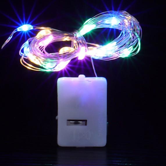 

LED Colorful Flashing Star String Lights with Copper Wire for Decorating Balloons, Flowers, and Lanterns 1m Star Light String