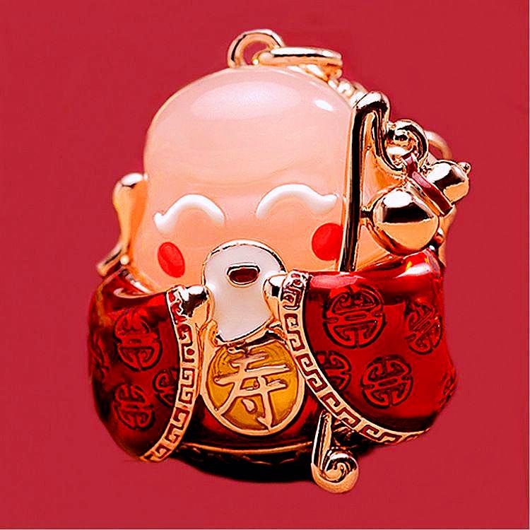 Diamond inlay, fortune bag, car keychain, women's handbag pendant, metal keychain ring, Christmas gift, Stocking stuffers, Valentine's Day gift