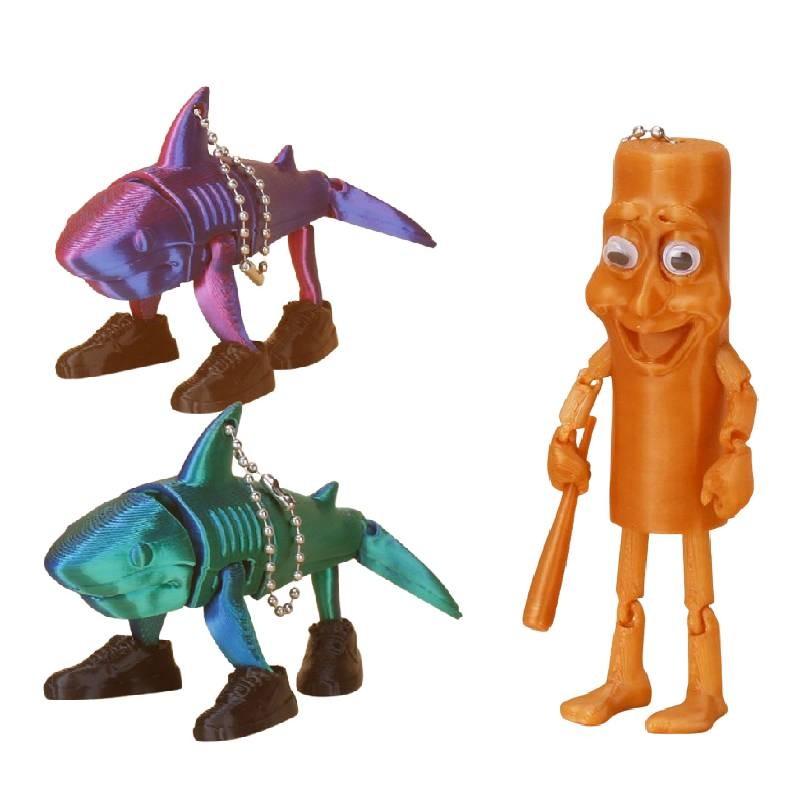 Tung Tung Tungsahur Action Figure Model 3d Printed Plastic Toy Home Decor Gift