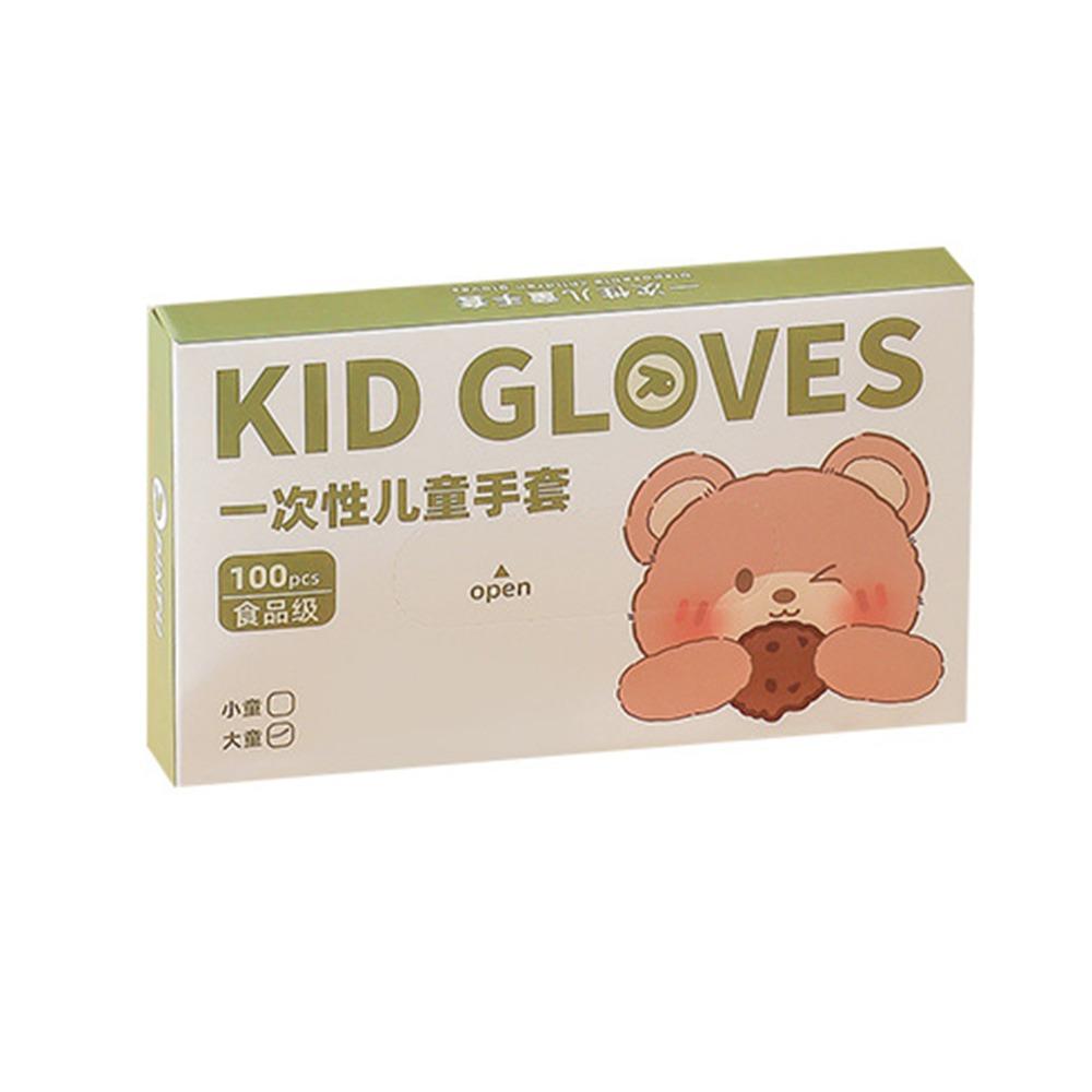 New Acid Work Safety Disposable Gloves Food Grade TPE Latex Free Gloves Transparent Non-Slip Kid Gloves