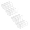 8/12/16 Pcs Card Box Dividers Fridge Door Organizer Sturdy Separator Adjustable Refrigerator Storage Divider for Home Office
