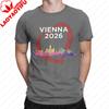 Unisex Eurovision Song Contest 2026 Printed Tee Vienna Austria Host City Music Fan Casual Streetwear Top