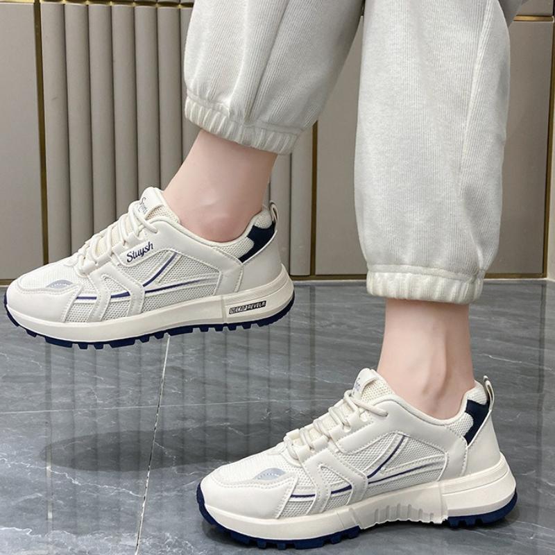 Designer Women's Casual Sneakers New Mesh Breathable Platform Shoes Outdoor Comfortable Soft Sole Running Shoes Tenis De Mujer