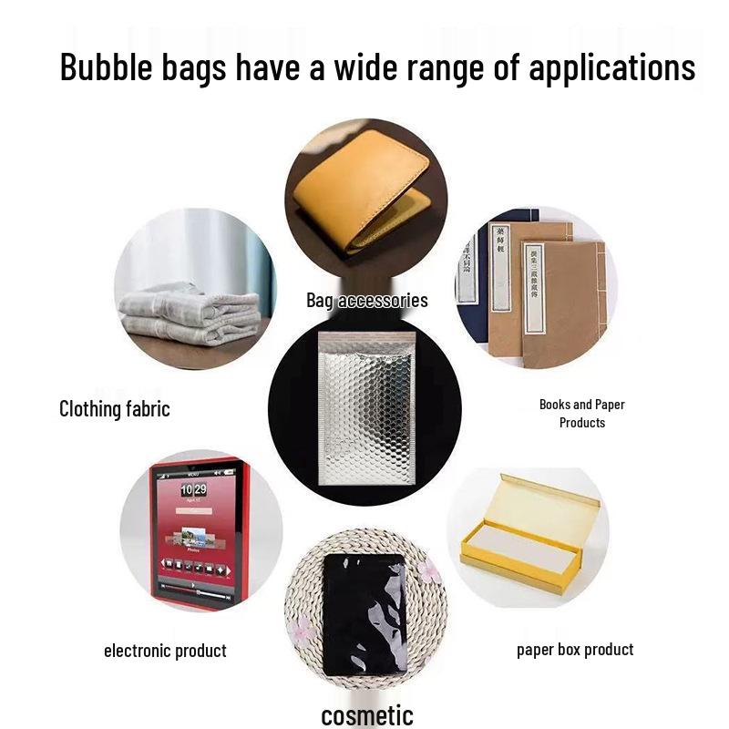 Thickened Aluminum-Plated Waterproof Shockproof Self-Adhesive Bubble Mailer for Clothing