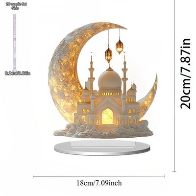 2D Flat Acrylic Desktop Decoration, Indoor and Outdoor Decoration - No Battery/electricity Required, Free Day Decoration, Shop Decoration, Durable