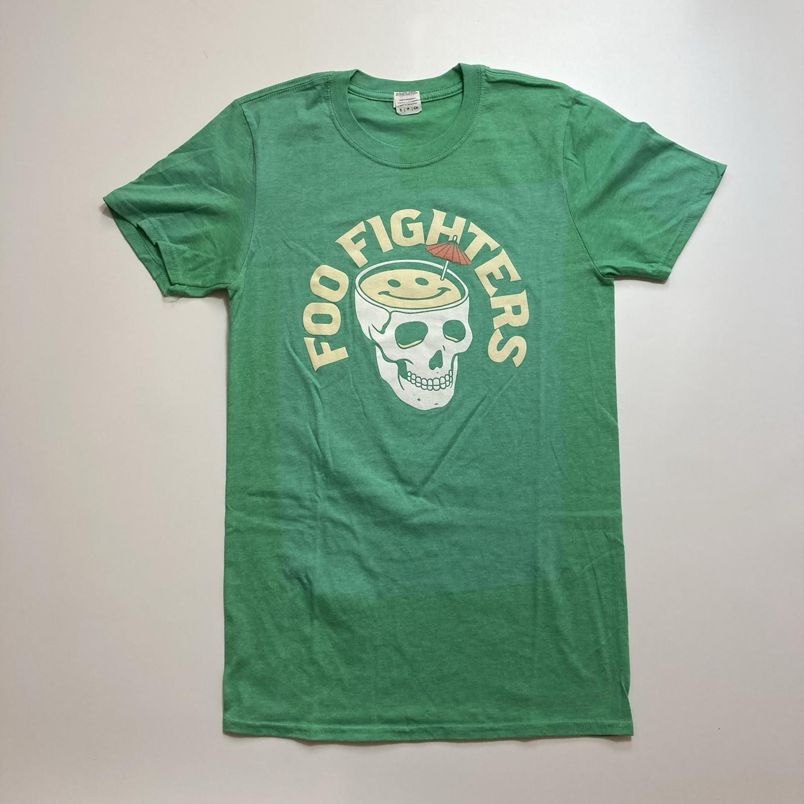 vintage foo fighters grunge rock band sun faded tee size small XL