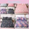 Print Flower Strawberry Bed Cover Dustproof Fabric Bedspread Mattress Protective