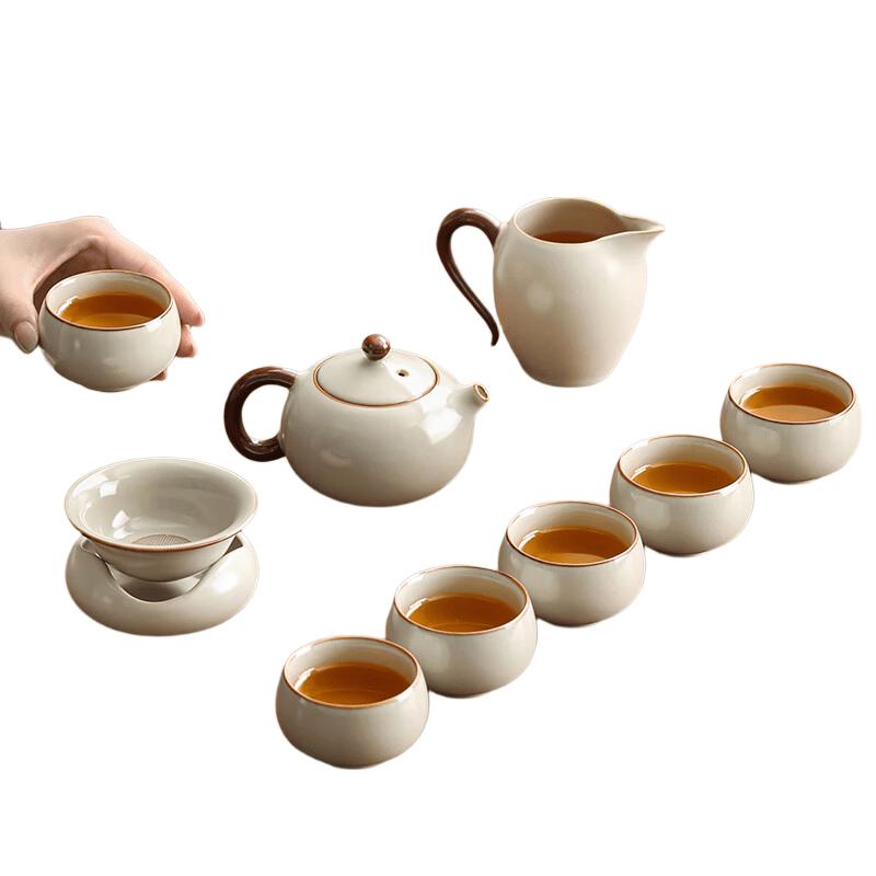 Shangyanfang Ru Kiln Ceramic Kung Fu Tea Set
