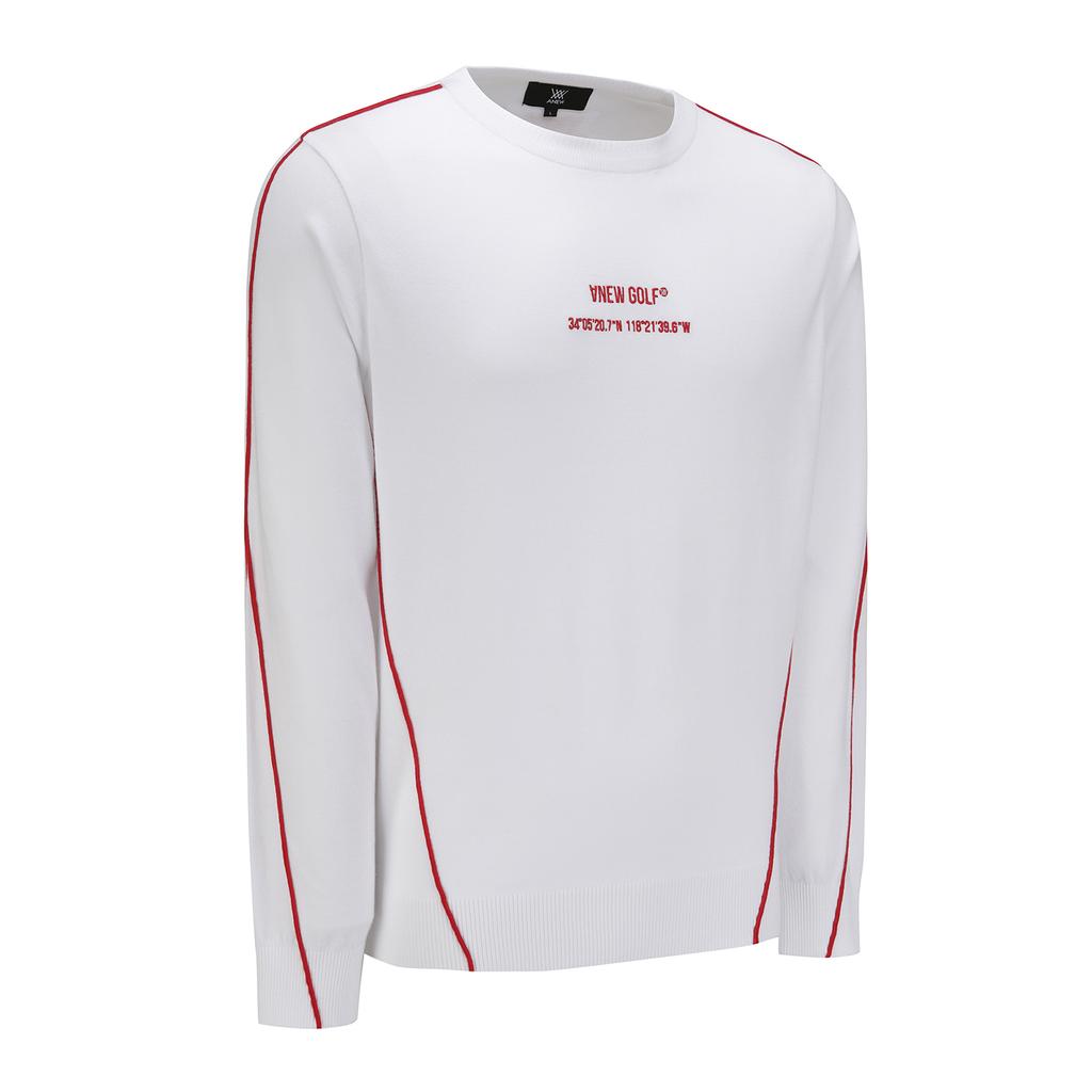 ANEW GOLF Men Sp Essential Sweater_Wh