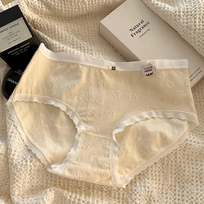 

Ladies Spring and Autumn Cotton Comfortable Anti Bacterial Base Waist Triangle Briefs XL телесный