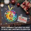 D4DREAM Music Teacher Gifts - 3'' Glass Musical Note Ornament for Tree Decorations Musical Ornaments Gifts for Music Lovers Men Women Friends