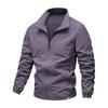 Mens Lightweight Outdoor Casual Jacket With Hood Multiple Pockets Slim Fit Daily Wear