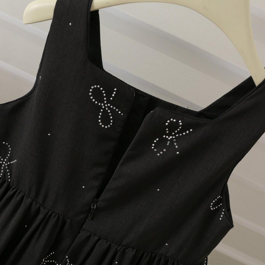 Girls' Summer Dress New Sleeveless Dress With Rhinestones Cute And Stylish Casual Dress For Baby Girls