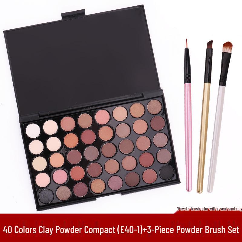 40-Color Clay Makeup Powder Palette for Doll Figurine - Eyeshadow & Blush Kit