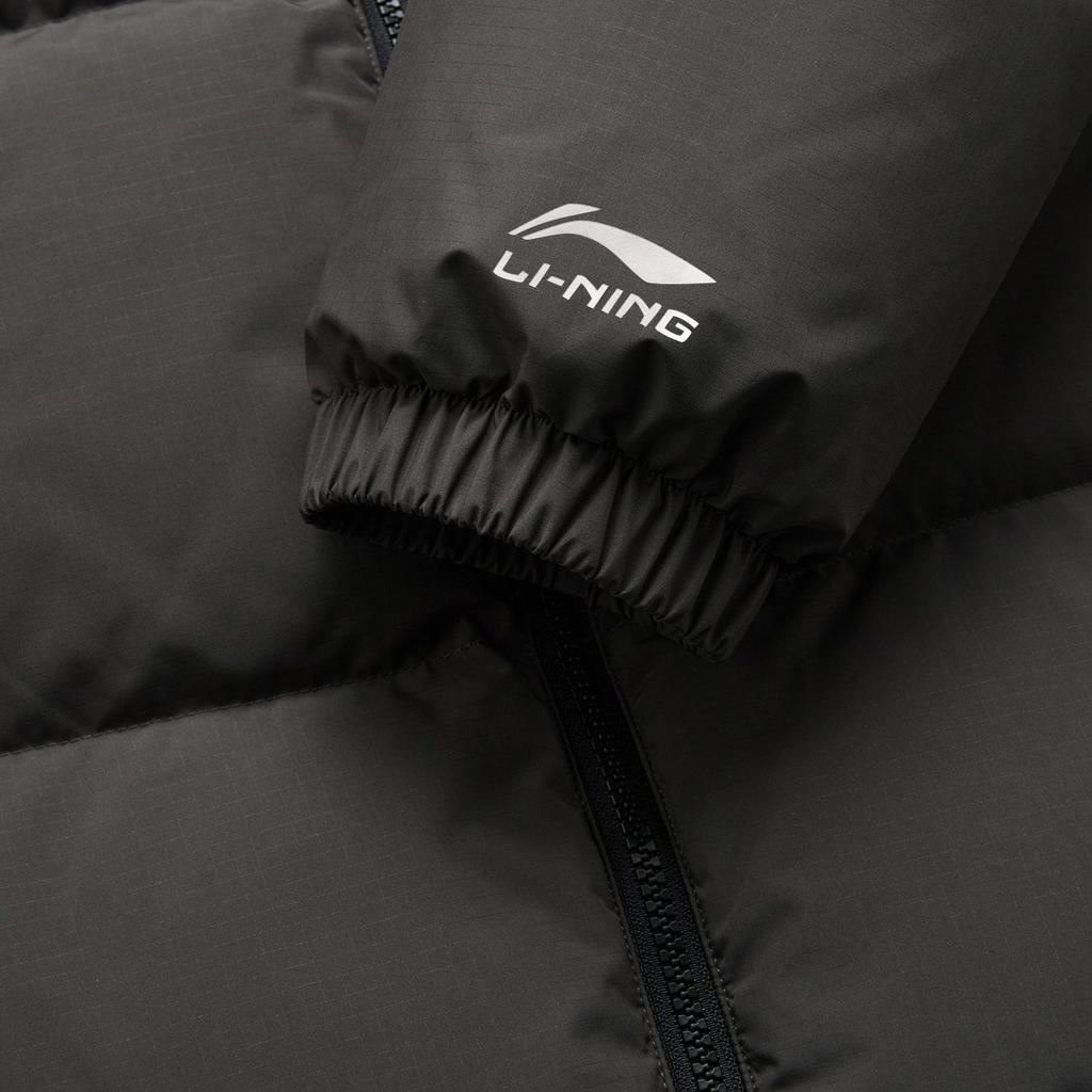Li Ning Down Jacket Unisex Obsidian Gray AYMU239-5