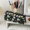 Breathable Canvas Toiletry Organizer With Flower Embroidery For Women And Men