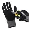 Cut Resistant Safety Work Glove Anti Vibration Anti Impact Oil-Proof Protective With Nitrile Dipped Palm Glove For Working