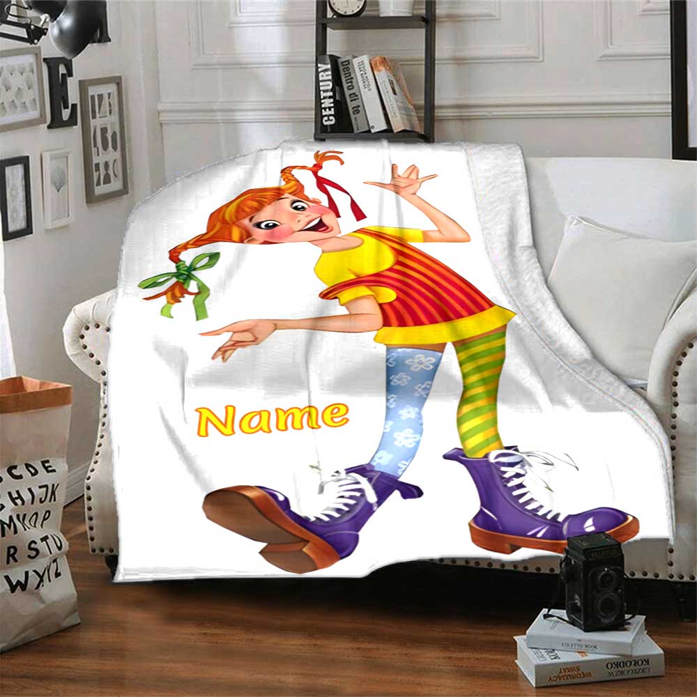 Pipi Personalized Name Blanket Multi-purpose Personalized Blanket Ultra-Soft Suitable for Office Chair Livingroom Picnics Chair for All Occasions