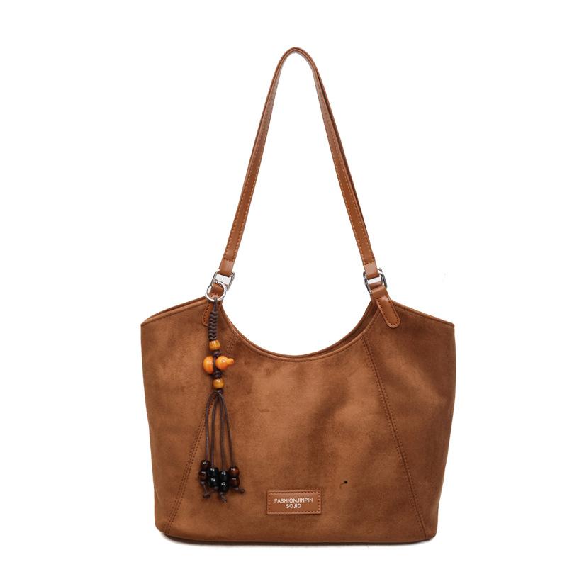 Large Capacity Casual Temperament Commuter Tote Bag 2025 Versatile Women's Fashion Trendy Retro Shoulder Bag Explosion High Sense