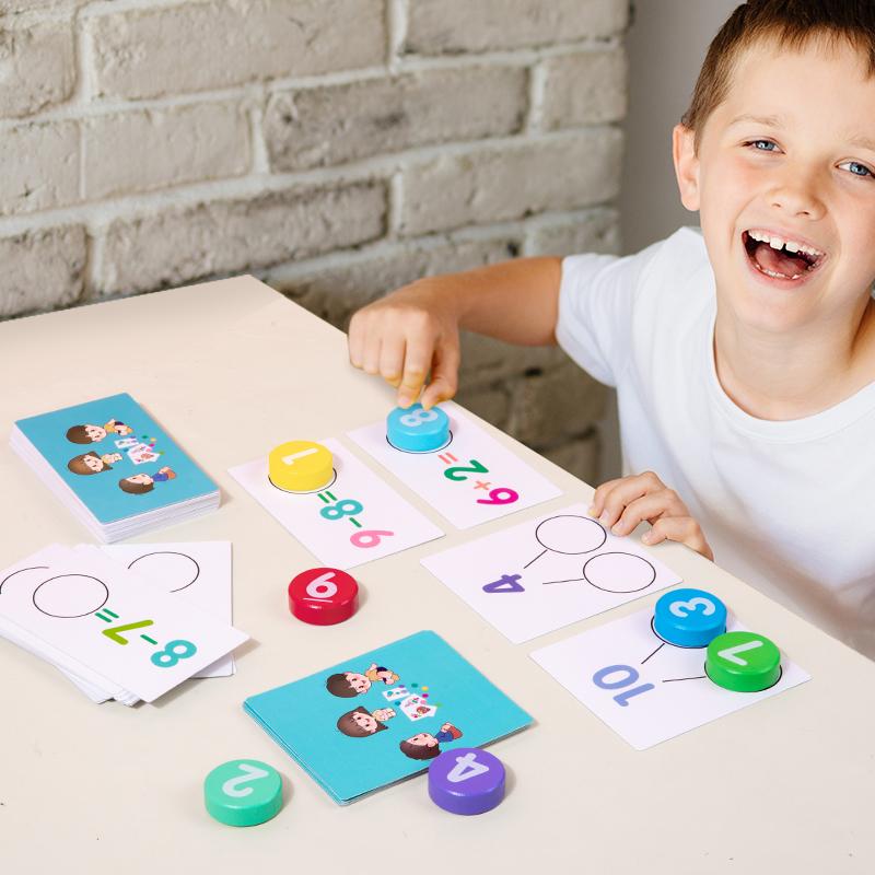 Children's math early education teaching , number cognition matching, mathematical operations learning, educational toys