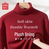 Men's Fleece Lined Thick High-Neck Winter Sweater