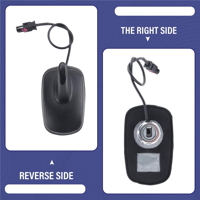 

Replacement Accessories Shark Fin Car Roof AM/FM Radio Aerial Antenna Fit For VW Golf 5 6 Passat Polo Tiguan Touran T5 Fakra-A99 чорний