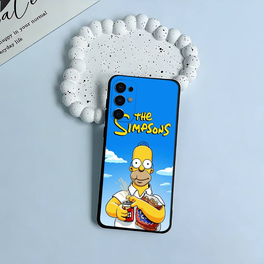

Simpsons-Funny Cartoon Phone Case For Samsung S25,S24,S21,S22,S23,S30,Ultra,S20,Plus,Fe,Lite,Black Soft Silicone Samsung S21lite