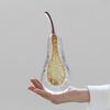Glass Handicrafts Crystal Apple Glassy Ornaments Transparent Pear Decorative Figurines Home Decoration Accessories