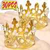 30/1 pz Mini Corona di Perle Topper per Cupcake Decorazione per Torta Fai da Te Decorazione per Torta da Forno per Matrimonio Festa di Compleanno Ornamenti per Capelli per Bambini