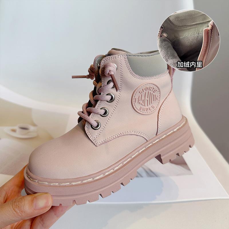 

Classmate autumn and winter children s Martin boots genuine leather small yellow boots desert boots fashionable handsome boys and girls single bo 22-25 the first 4 pairs of approval