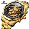 Forsining Chinese Relogio Forsining Montrepourhomme Stainless Steel Bracelet Mechanical Skeleton Automatic Watch Wristwatch Man
