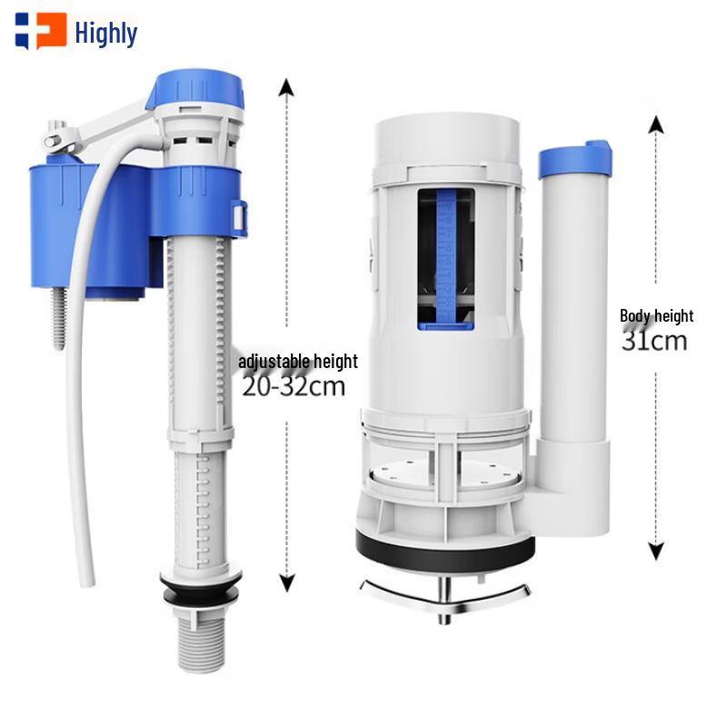 Haili Universal Toilet Tank Repair Kit & Flush Buttons