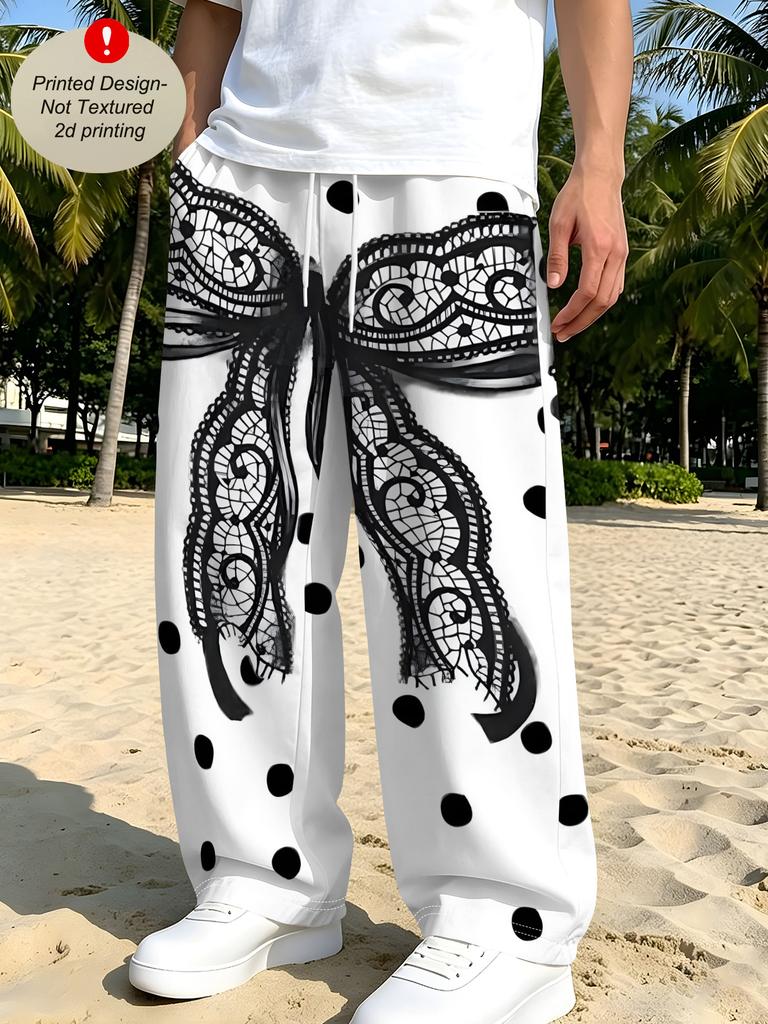 Men's casual pants straight-leg pants trousers casual loose POD to map can be determined Europe and America